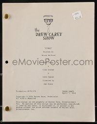 9d105 DREW CAREY SHOW table draft TV script Apr 7, 2004, screenplay by Drew Carey, Helford & Graham