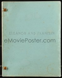 9d106 ELEANOR & FRANKLIN revised draft TV script May 8, 1975, screenplay by James Costigan!