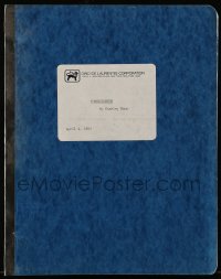 9d118 FIRESTARTER final draft script April 4, 1983, screenplay by Stanley Mann from Steven King book