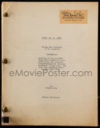 9d123 FOUR OF A KIND script 1950s unproduced screenplay by Aeneas MacKenzie!