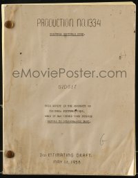 9d126 GIDGET second estimating draft script May 15, 1958, screenplay by Gabrielle Upton!