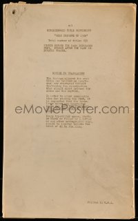 9d129 GOLD DIGGERS OF 1935 superimposed title continuity script 1935 screenplay by Seff & Milne!