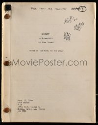 9d136 HAMMETT script September 12, 1980, screenplay by Ross Thomas, property of Dean Tavoularis!