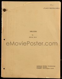 9d140 HARD TIMES script 1975 screenplay by Walter Hill, Alex Tavoularis' personal copy!