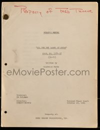 9d146 HOGAN'S HEROES TV revised final draft script October 18, 1965, screenplay by Laurence Marks!