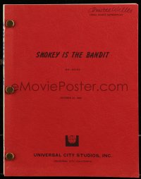 9d303 SMOKEY & THE BANDIT PART 3 revised final draft script Oct 6, 1982, by Birnbaum & Dashev!