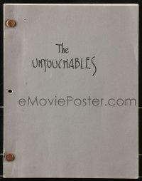 9d349 UNTOUCHABLES 2nd working draft TV script Aug 20, 1992, screenplay by Crowe, signed by Dan Perri