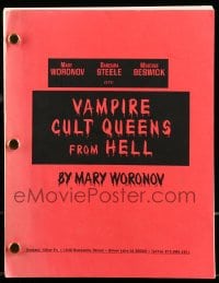 9d090 CULT VAMPIRE QUEEN script 1980s unproduced screenplay by Mary Woronov!