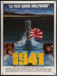 9f599 1941 French 1p 1979 completely different art of Japanese submarine in Hollywood!