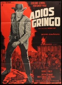 9f606 ADIOS GRINGO French 1p 1967 Guy Gerard Noel spaghetti western art of Giuliano Gemma!