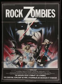 9f766 HARD ROCK ZOMBIES French 1p 1984 they came from the grave to rock n' rave & misbehave!