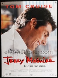 9f801 JERRY MAGUIRE French 1p 1997 super close up of Tom Cruise, directed by Cameron Crowe!