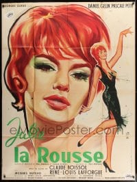 9f804 JULIE THE REDHEAD French 1p 1959 Julie La Rousse, best Thos art of sexy Pascale Petit!