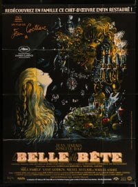 9f810 LA BELLE ET LA BETE French 1p R2013 from Jean Cocteau's classic fairy tale, cool Malcles art!