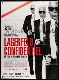 9f816 LAGERFELD CONFIDENTIAL French 1p 2007 three images of fashion designer Karl Lagerfeld!