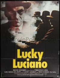 9f834 LUCKY LUCIANO French 1p 1974 gangster Gian Maria Volonte, completely different image!