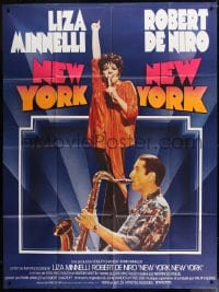 9f869 NEW YORK NEW YORK French 1p 1977 Robert De Niro plays sax while Liza Minnelli sings!