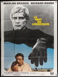 9f872 NIGHT OF THE FOLLOWING DAY French 1p 1969 Marlon Brando, Richard Boone, different!