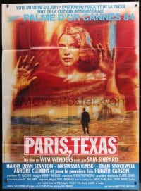 9f885 PARIS, TEXAS French 1p 1984 Wim Wenders, cool completely different art by Guy Peellaert!