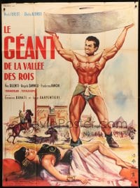 9f939 SON OF SAMSON French 1p 1961 Mark Forest as Maciste, sexy Chelo Alonso, different Thos art!