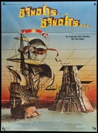 9f958 TIME BANDITS French 1p 1981 John Cleese, Sean Connery, art by director Terry Gilliam!