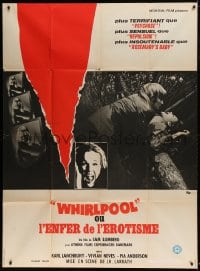 9f989 WHIRLPOOL French 1p 1972 more shocking than Psycho, more sensual than Repulsion, different!