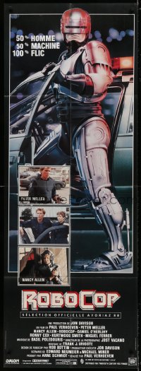 9f594 ROBOCOP French door panel 1988 Paul Verhoeven, full-length cyborg policeman Peter Weller!