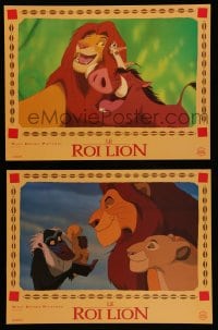 9f597 LION KING set of 11 French LCs 1994 classic Disney cartoon set in Africa, great images!