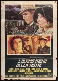 9f174 NEW HOUSE ON THE LEFT Italian 1p 1975 Lado's L'Ultimo treno dell notte, Ezio Tarantelli art!