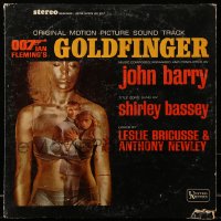 9f082 GOLDFINGER soundtrack record 1964 music from the original James Bond motion picture!