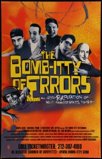 9f538 BOMB-ITTY OF ERRORS stage play WC 1999 an add-rap-tation of Willy Shakespeare's comedy!