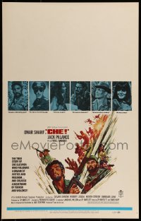 9f324 CHE WC 1969 Jack Thurston art of Omar Sharif as Guevara, Jack Palance as Fidel Castro!
