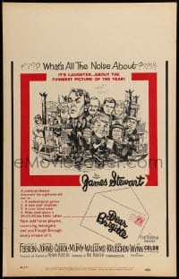 9f336 DEAR BRIGITTE WC 1965 Jimmy Stewart, Fabian, Brigitte Bardot, Jack Davis art!