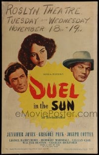 9f342 DUEL IN THE SUN WC 1947 Jennifer Jones, Gregory Peck & Joseph Cotten in King Vidor epic!