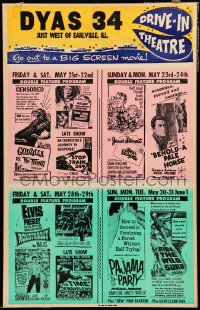 9f343 DYAS 34 WC 1965 Godzilla vs The Thing, Ride the Wild Surf, Roustabout, Time Travelers & more!