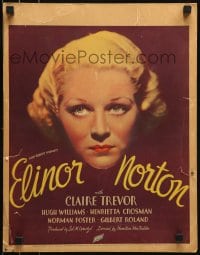 9f345 ELINOR NORTON WC 1934 wonderful close headshot of pretty Claire Trevor torn between 2 lovers!