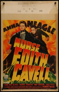 9f429 NURSE EDITH CAVELL WC 1939 great art of World War I medic Anna Neagle over the title!