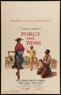 9f443 PORGY & BESS WC 1959 art of Sidney Poitier, Dorothy Dandridge & Sammy Davis Jr.!