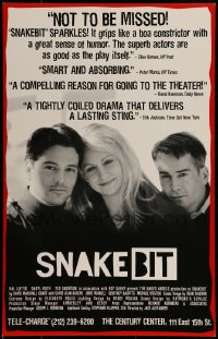 9f566 SNAKEBIT stage play WC 1990s the play by David Marshall Grant, a tightly coiled drama!