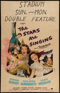 9f476 STARS ARE SINGING WC 1953 Rosemary Clooney & Polish illegal alien Anna Maria Alberghetti!