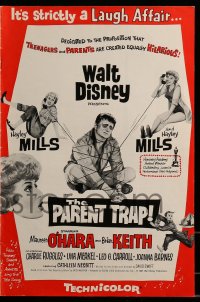 9f041 PARENT TRAP pressbook 1961 Disney classic, Hayley Mills, Maureen O'Hara, Brian Keith