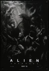 9g118 ALIEN COVENANT style C teaser DS 1sh 2017 Ridley Scott, Fassbender, incredible sci-fi image!
