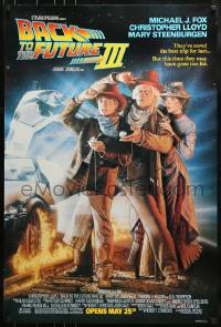 9g151 BACK TO THE FUTURE III advance DS 1sh 1990 Michael J. Fox, Chris Lloyd, Zemeckis, Drew art!