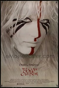 9g245 CLAN OF THE CAVE BEAR 1sh 1986 fantastic image of Daryl Hannah in tribal make up!