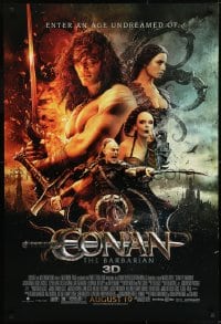 9g252 CONAN THE BARBARIAN advance DS 1sh 2011 Momoa, cool portraits of all the top stars!