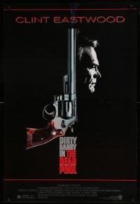 9g284 DEAD POOL 1sh 1988 Clint Eastwood as tough cop Dirty Harry, cool gun image!