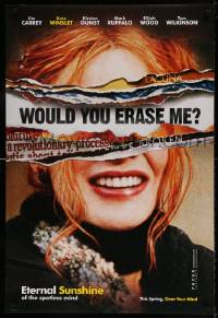 9g327 ETERNAL SUNSHINE OF THE SPOTLESS MIND teaser DS 1sh 2004 wacky image of Kate Winslet!