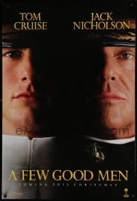 9g348 FEW GOOD MEN teaser 1sh 1992 best close up of Tom Cruise & Jack Nicholson!