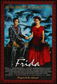 9g370 FRIDA DS 1sh 2002 artwork of sexy Salma Hayek as artist Frida Kahlo!