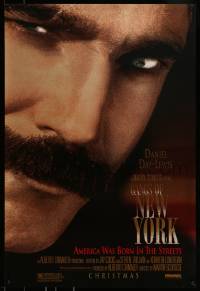 9g380 GANGS OF NEW YORK advance 1sh 2002 Martin Scorsese, close-up of Daniel Day-Lewis!